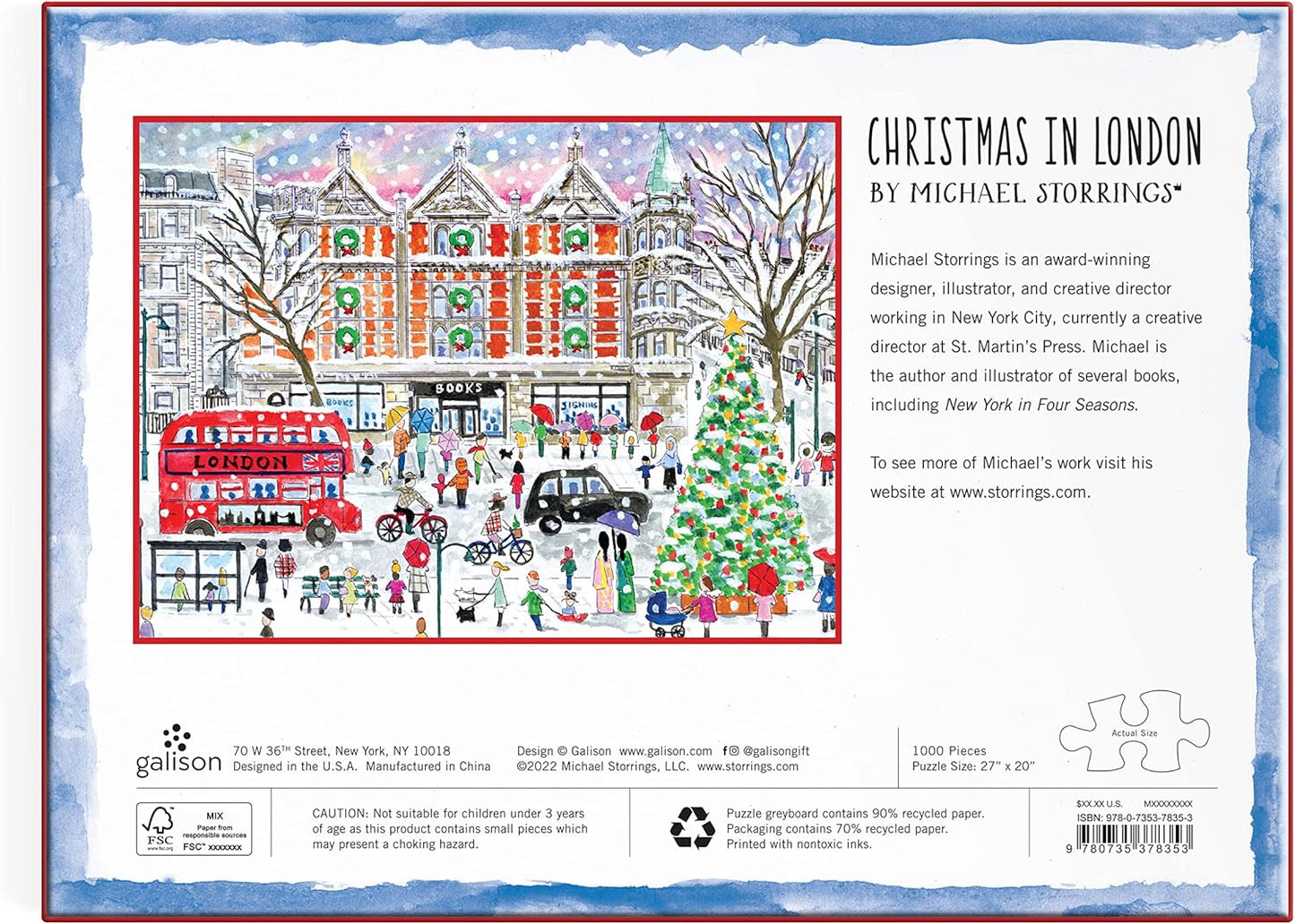 Puzzle - Christmas in London (1000 pieces)
