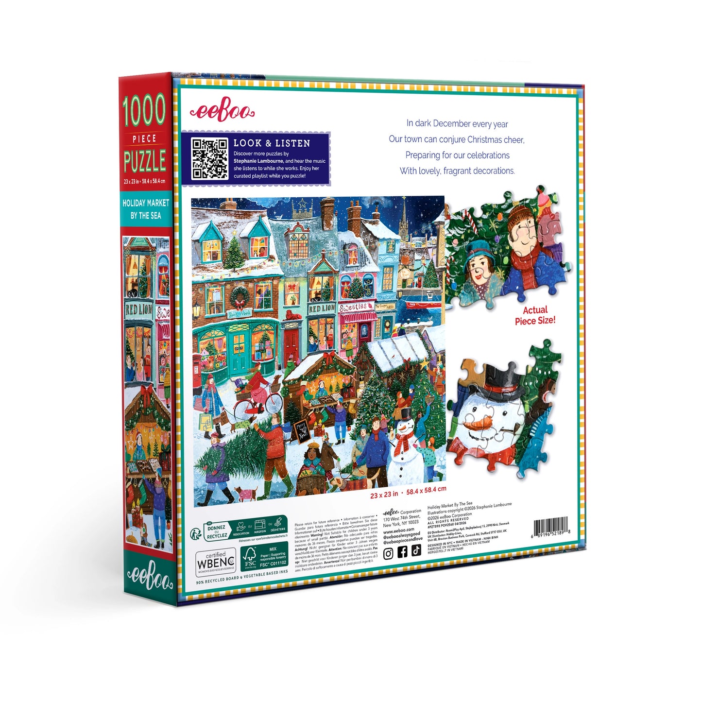 Puzzle - Holiday Market by the Sea (1000 pieces)