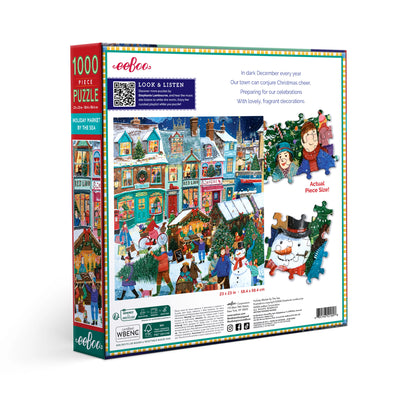 Puzzle - Holiday Market by the Sea (1000 pieces)