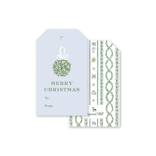 Gift Tags - Jardin de Noel Blue