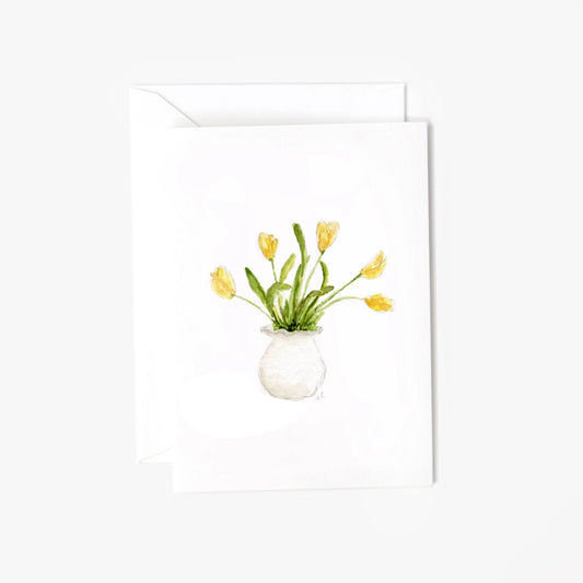 Card Mini - Yellow Tulips