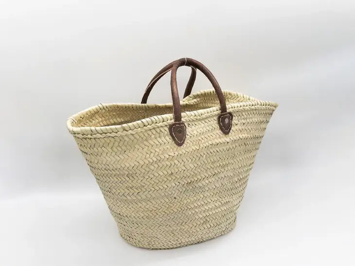 French Market Tote - The Toulouse - Dark Brown Large
