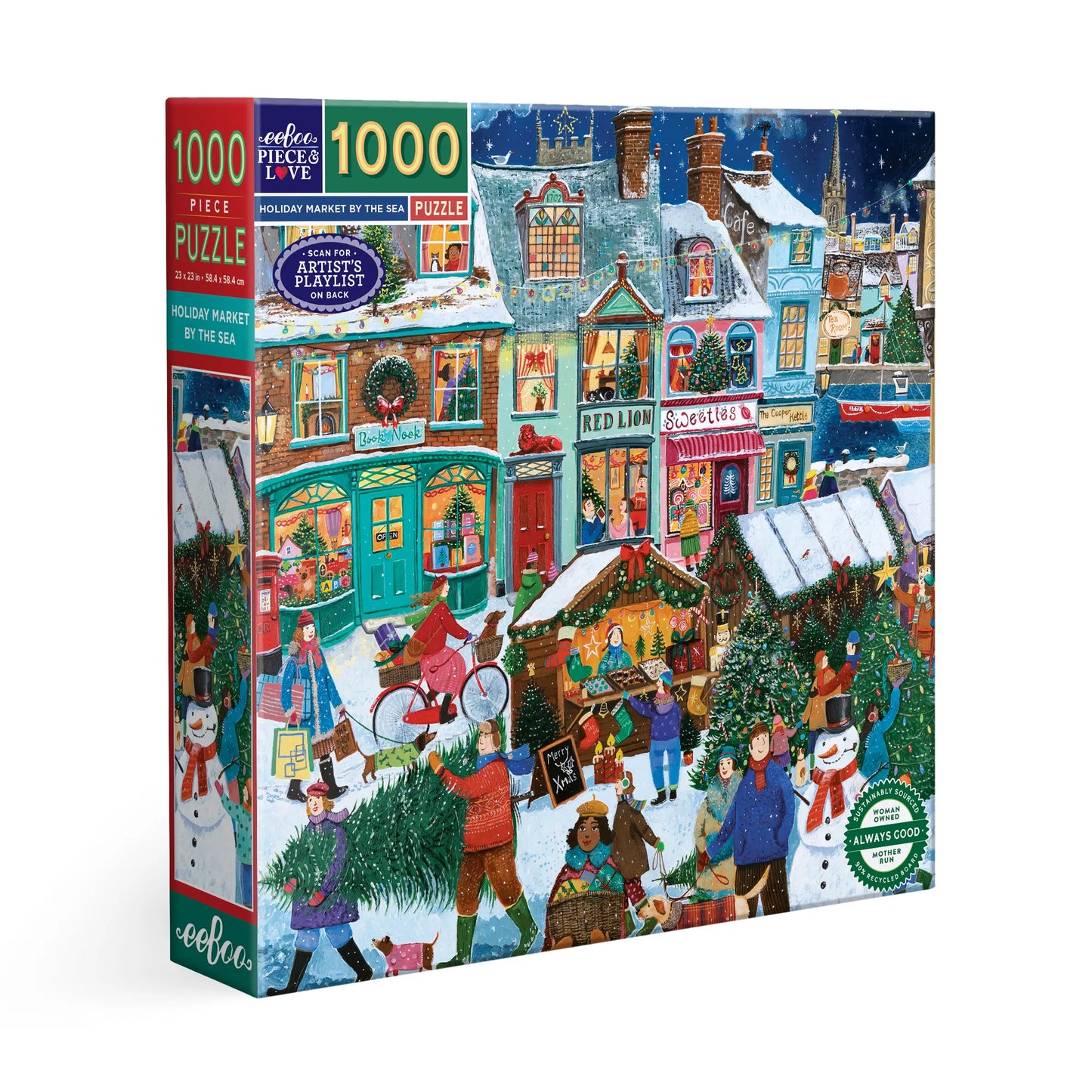Puzzle - Holiday Market by the Sea (1000 pieces)
