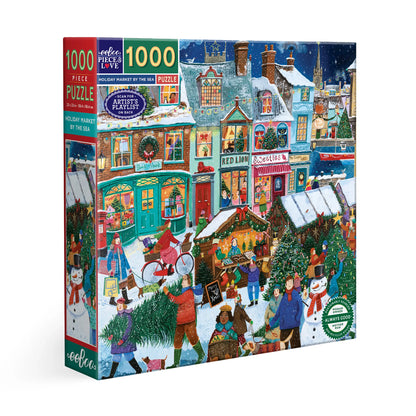 Puzzle - Holiday Market by the Sea (1000 pieces)