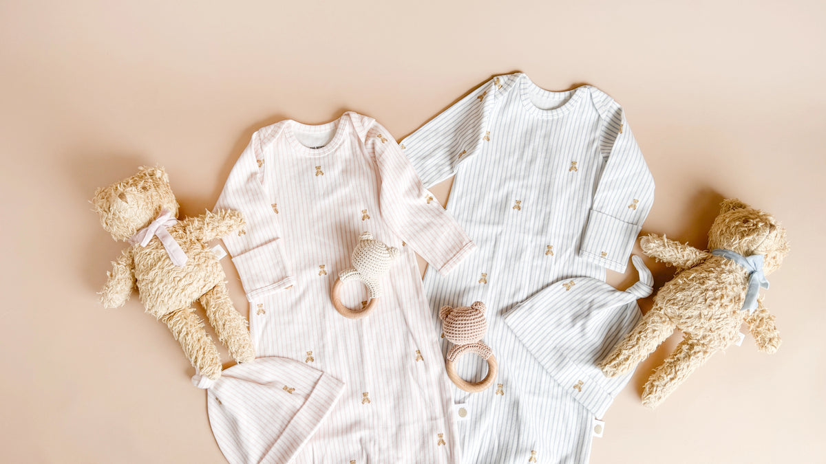 Sherpa Bear with Velvet Bow - Blush