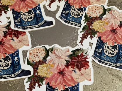 Card Die Cut - Everyday - Delft Floral
