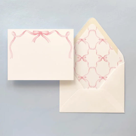 Notecard Set - Pink Bow