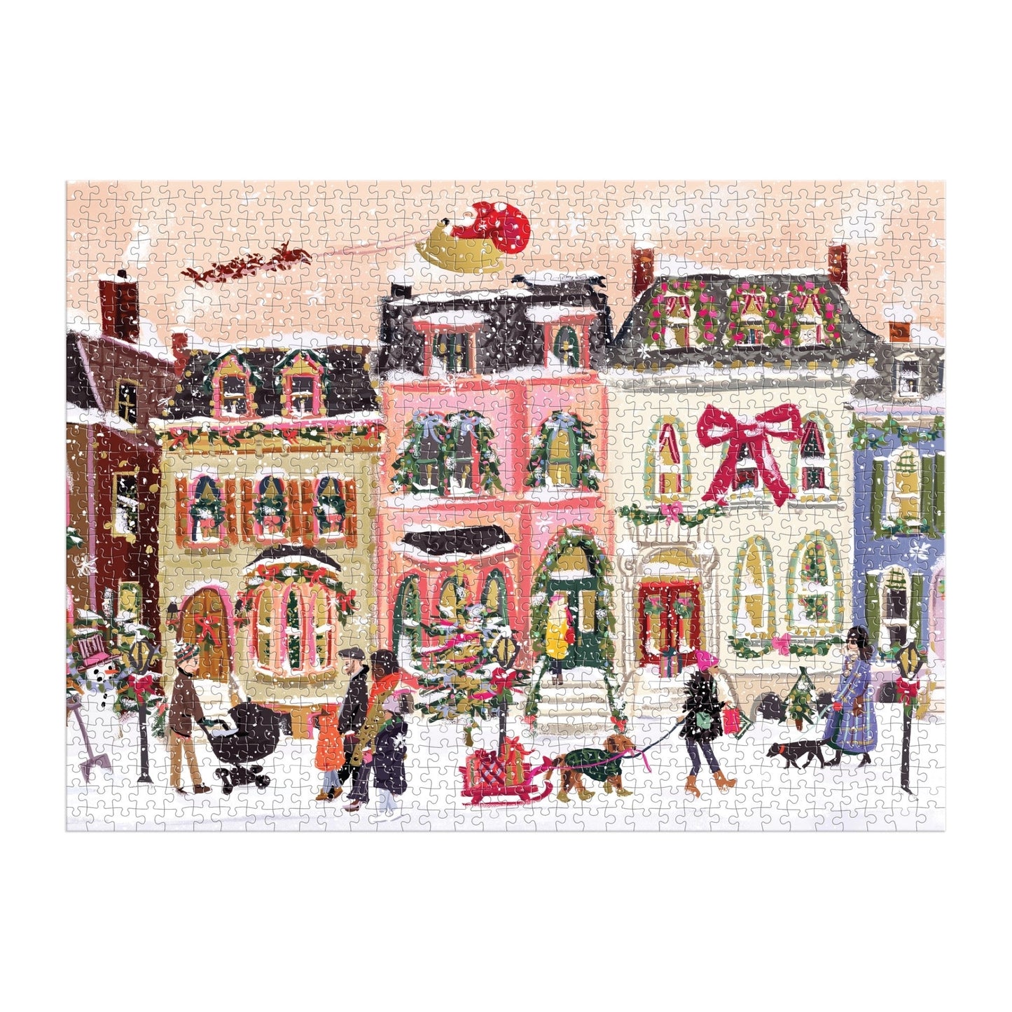 Puzzle - Snowfall on Main Street (1000 pieces)