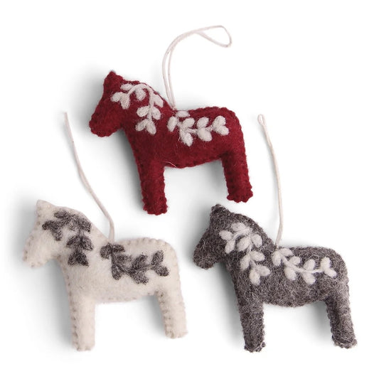 Ornament - Dala Horse (set of 3)