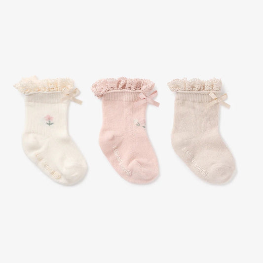Socks - Floral Blush Ankle (3 Pack)