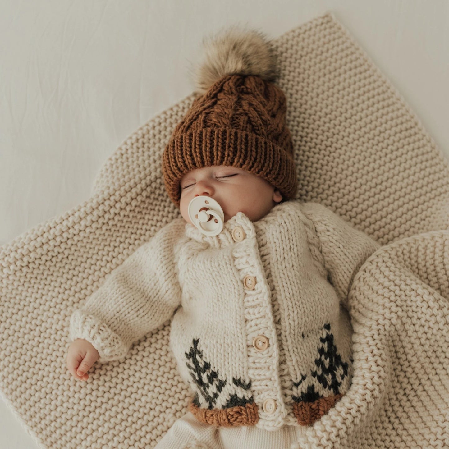 Baby Cardigan Sweater - Forest