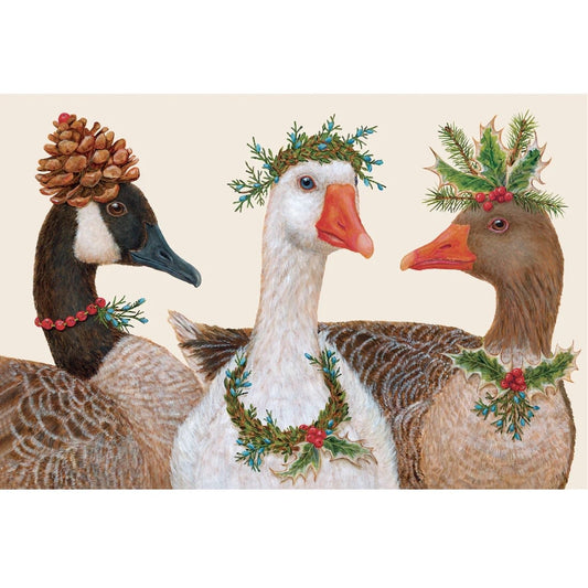 Paper Placemats - Festive Geese (24 sheets)