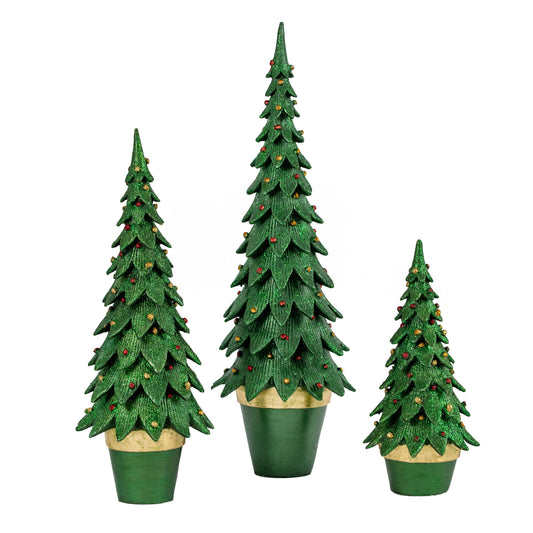 Tree - Tannenbaum Cone Green 5"