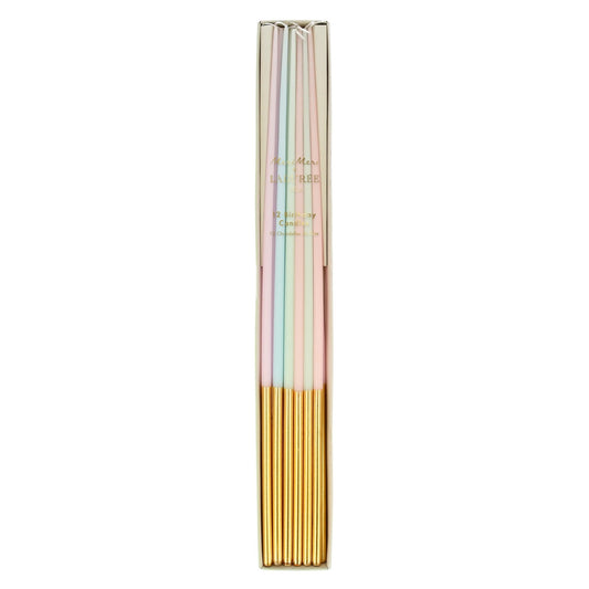 Taper Candle - Laduree Paris Gold Dipped Tall