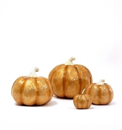 Pumpkin Capiz - Gold Small 4"