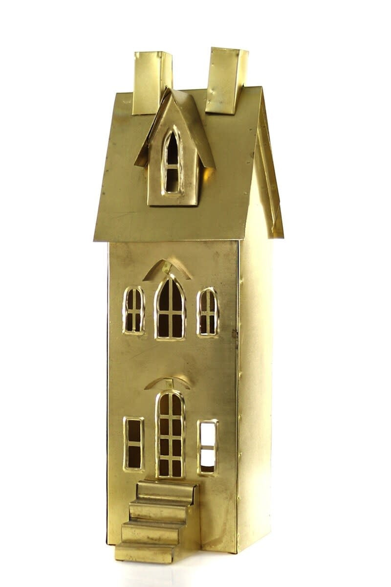 Brass Suburban Double Chimney Townhouse