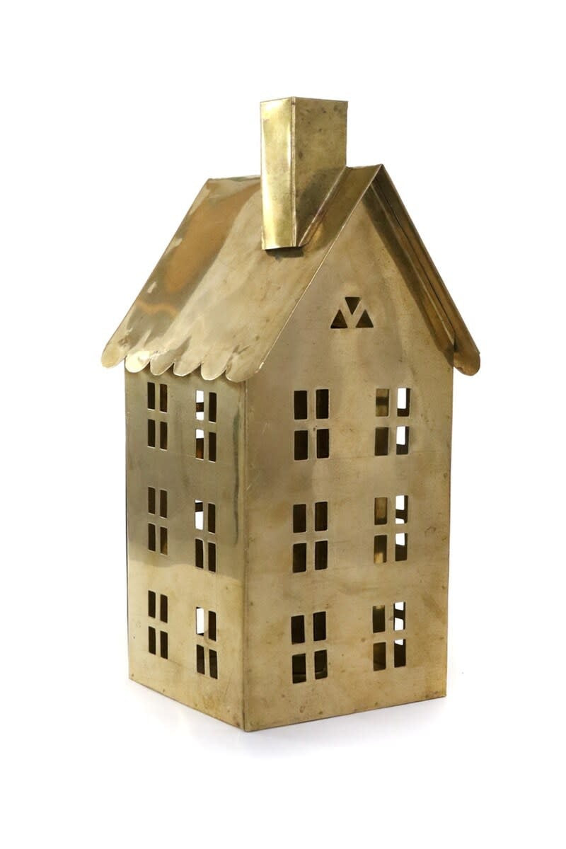Brass Scalloped Roof House