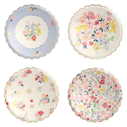 Paper Plates - English Garden Dinner