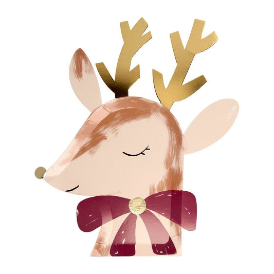 Paper Plates - Reindeer with Bow