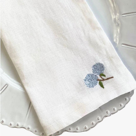 Washed Linen Napkins - Hydrangea (set of 4)