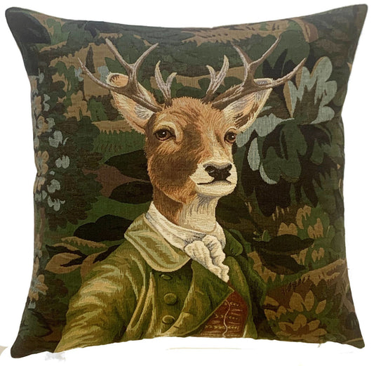 Pillow - Stag with Green Jacket