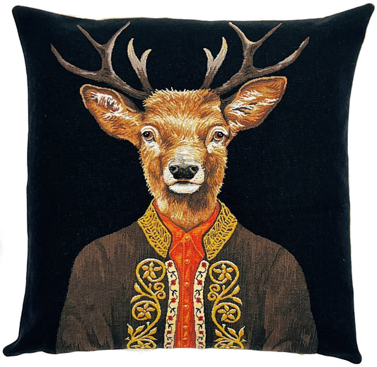 Pillow - Dressed Stag (black)