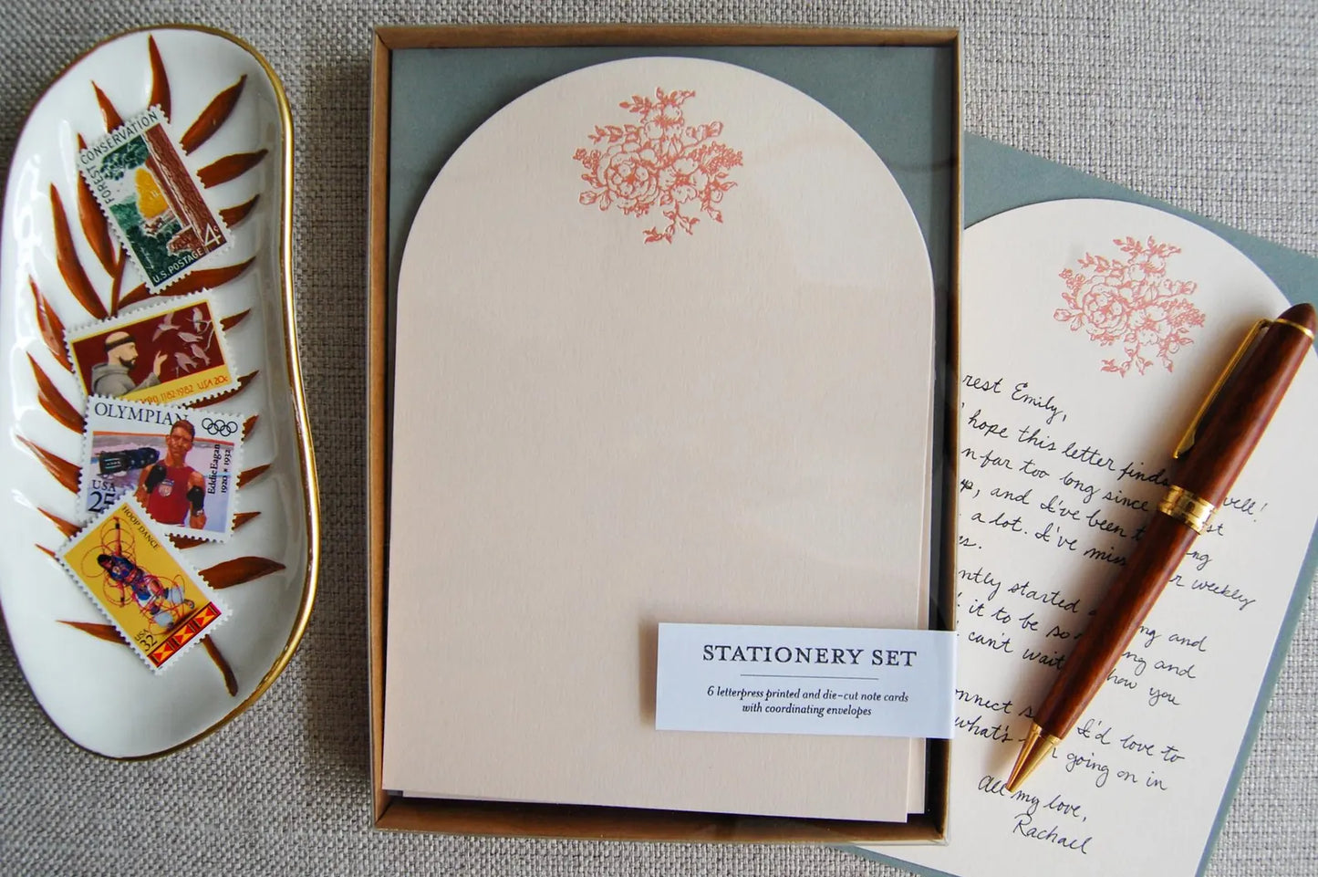 Stationery Set - Floral (set of 6)