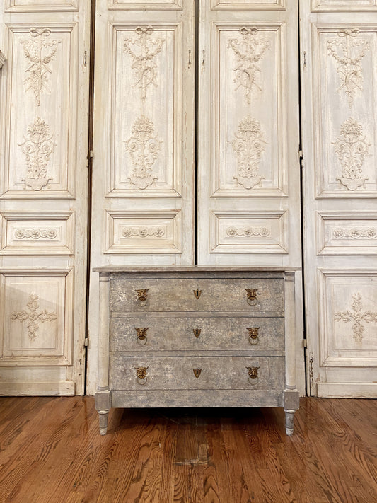 Antique French Commode with Lion Head Pulls