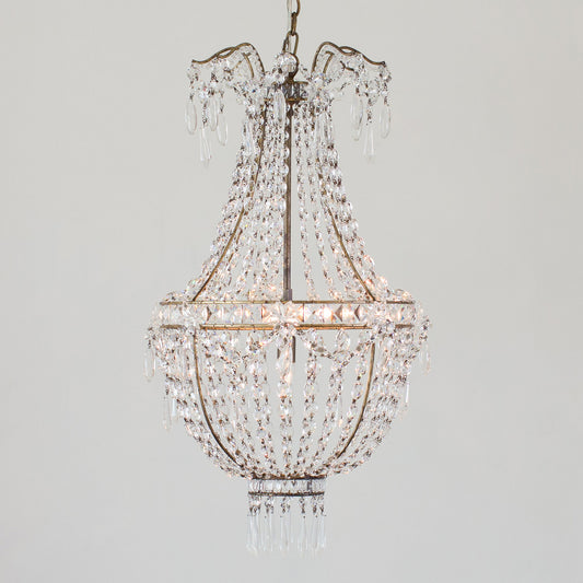 Rocca Chandelier in Burnished Iron Finish