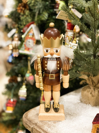 Nutcracker Small - King Natural and Gold
