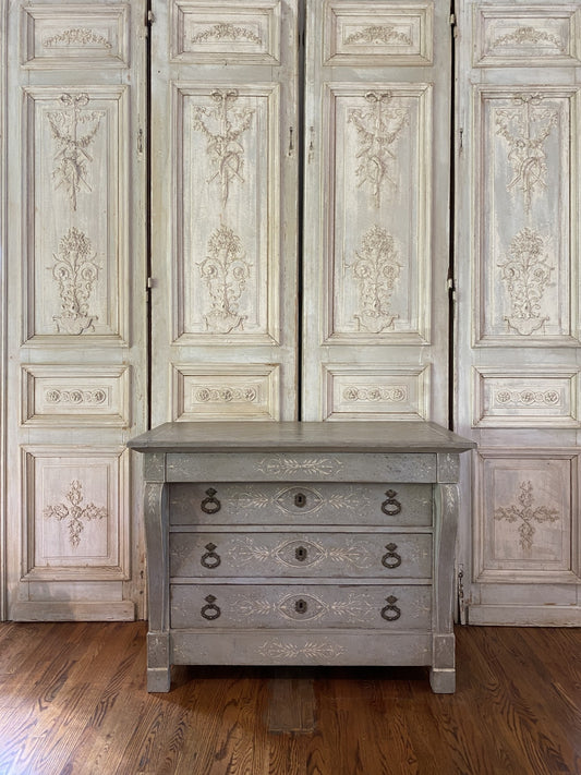 Antique 19th Century Painted Commode from France