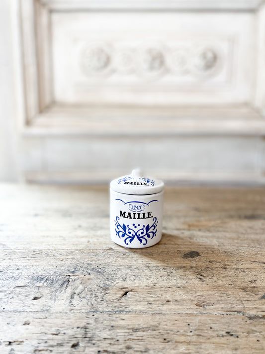 Vintage Maille Petite Mustard Jar
