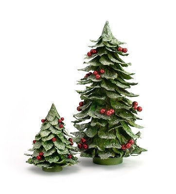 Tree - Flocked Leaf with Jackfruit Berries 12"