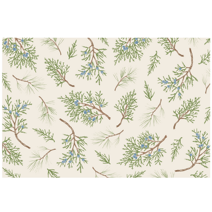 Paper Placemats - Juniper Sprigs (18 sheets)