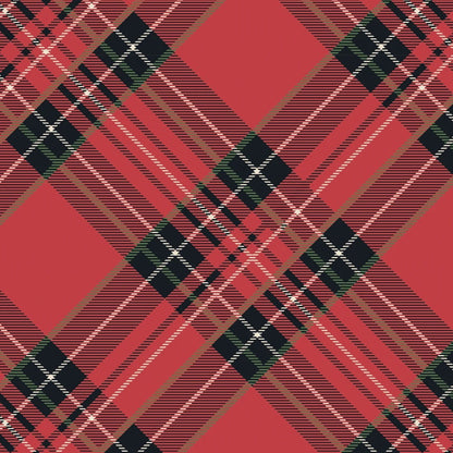 Paper Cocktail Napkins - Red Plaid