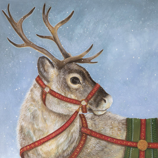 Paper Cocktail Napkins - Dashing Reindeer