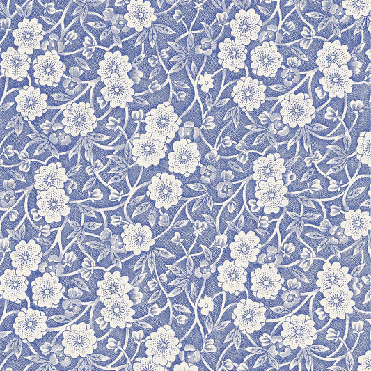 Paper Cocktail Napkins - Blue Calico