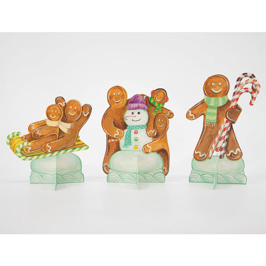 Paper Table Ornaments - Gingerbread (pack of 6)