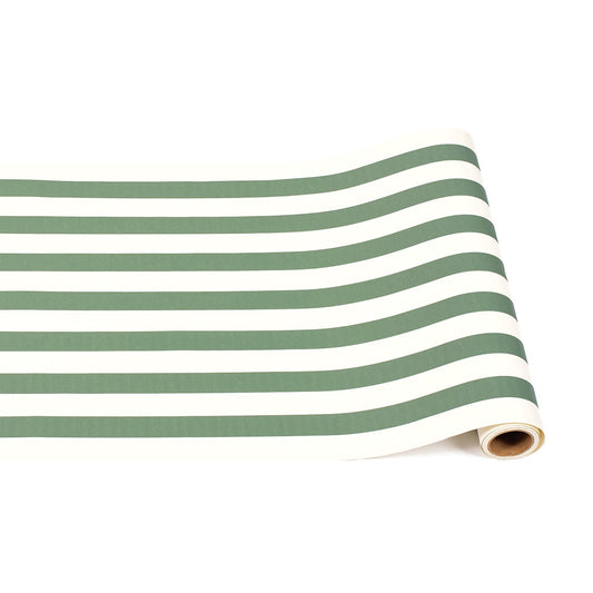 Paper Runner - Classic Stripe Dark Green