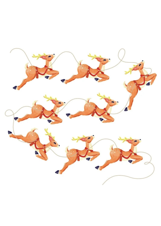 Eight Tiny Reindeer Bunting (set of 8)