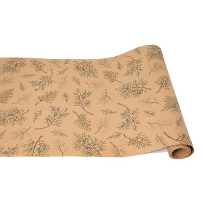 Paper Runner - Juniper Sprigs on Kraft