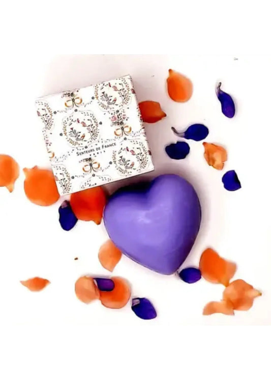 French Soap in Box - Lavender Versailles Heart