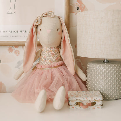 Linen Bunny - Pearl Blossom