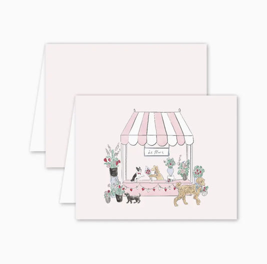 Card - Lovely Blooms Pups