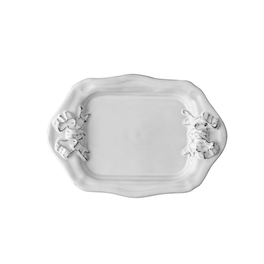 Marie Antoinette Ribbon Rectangular Plate by Carron