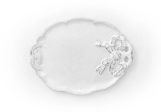 Marie Antoinette Ribbon Platter with Handle - Medium