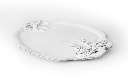Marie Antoinette Ribbon Platter with Handle - Large