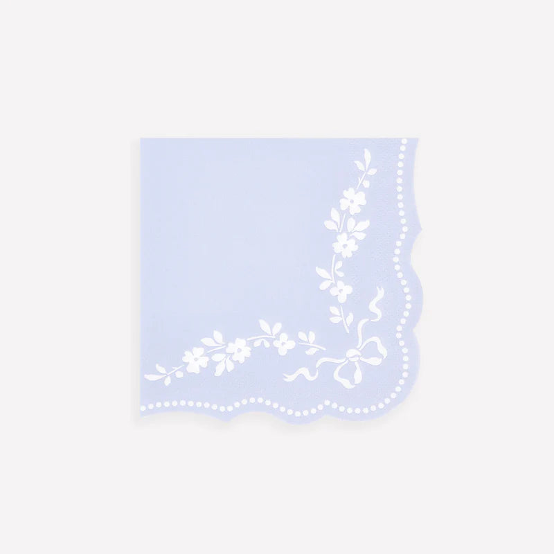 Paper Napkins - Rococo Blue Small