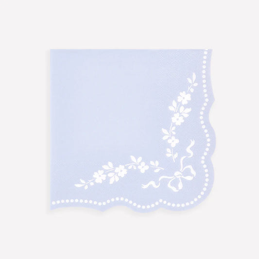 Paper Napkins - Rococo Blue Large