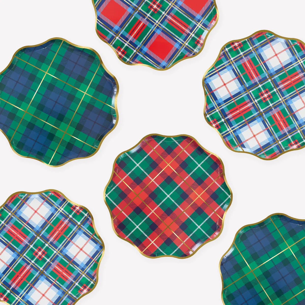 Paper Plates - Tartan Side